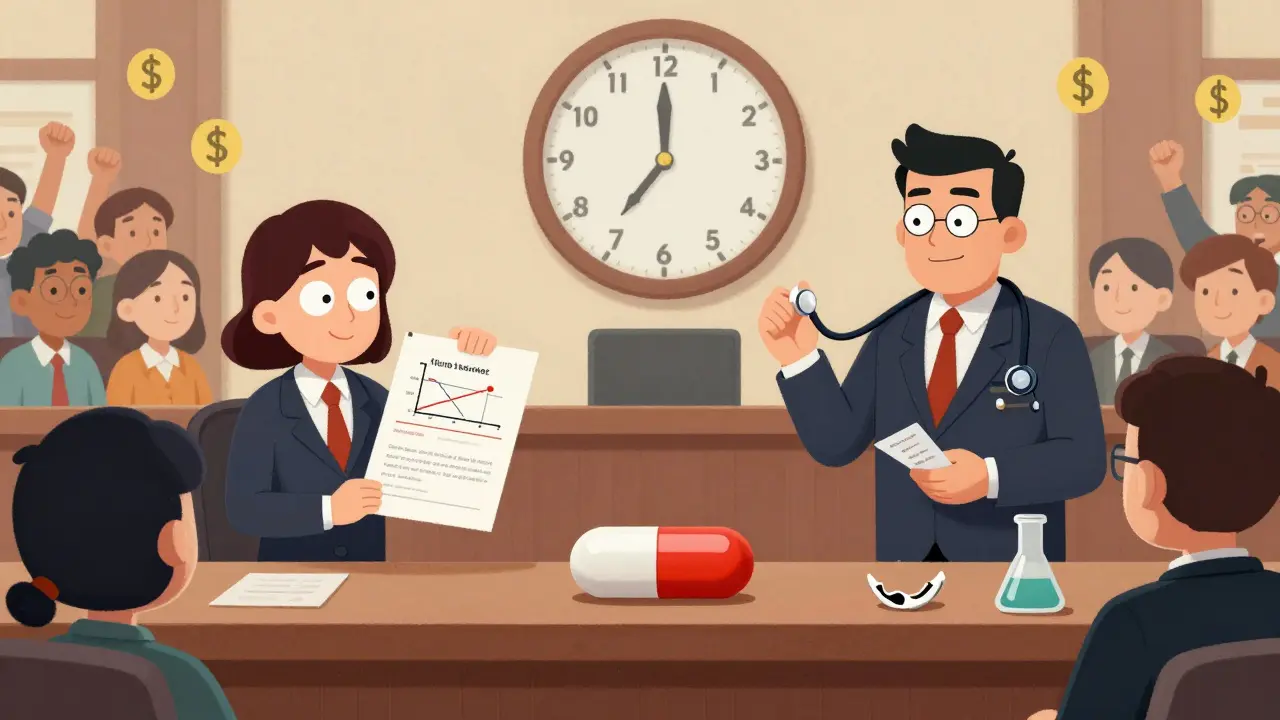 Tiny tablet on trial against brand twin with pharmacokinetic graph judge