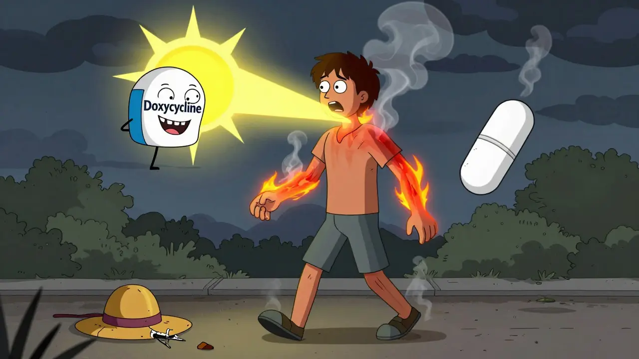 Photosensitivity from Antibiotics: Doxycycline and TMP-SMX Sun Safety Guide