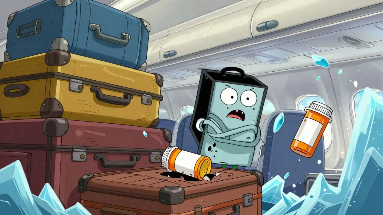 Prescription meds in dangerous airplane cargo hold