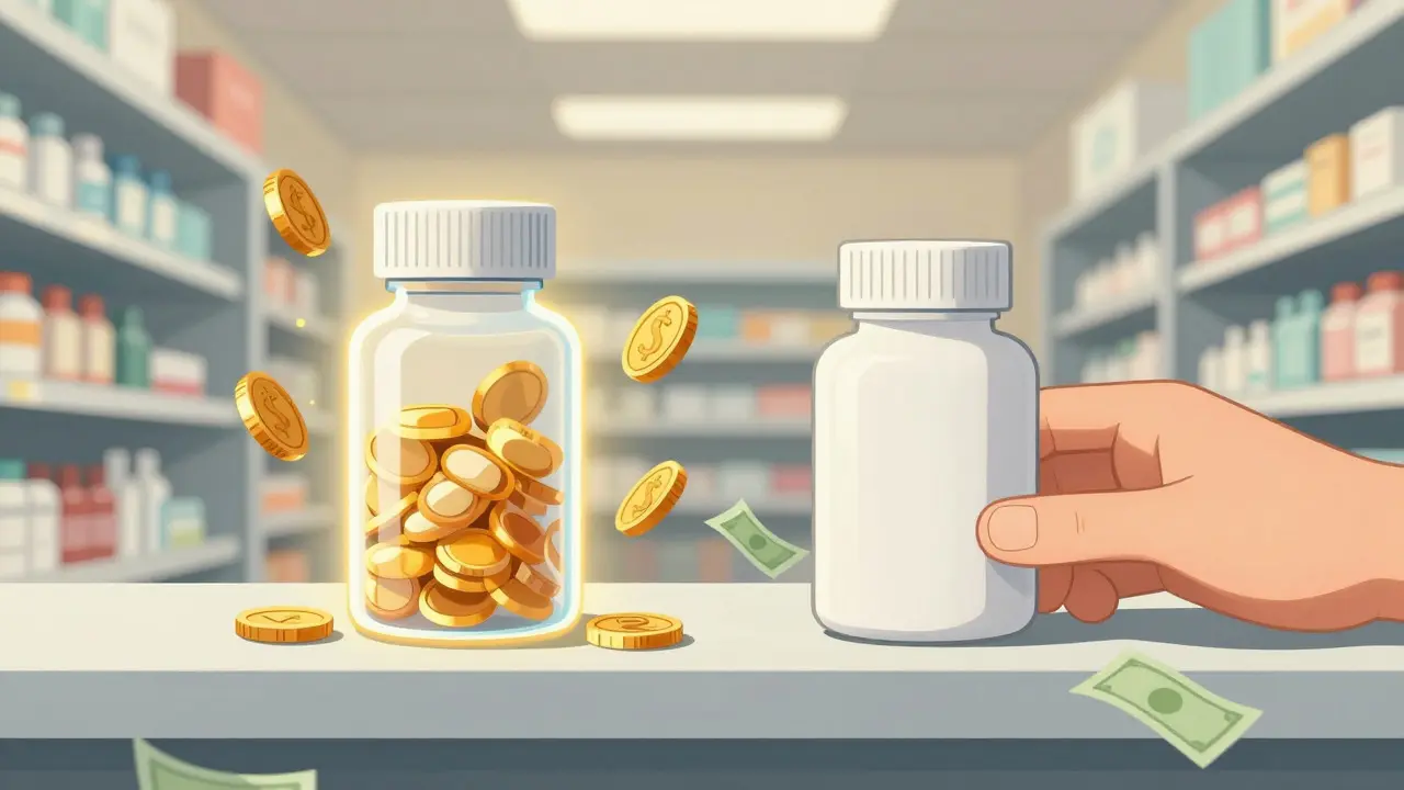 Comparison of expensive and cheap medicine bottles